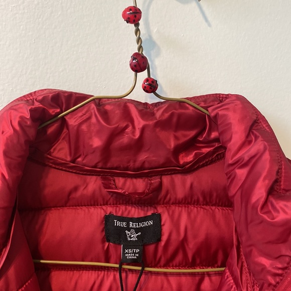 🩸True Religion - Bleed True Puffer Jacket XS ♥️ feather lightweight - Picture 6 of 7